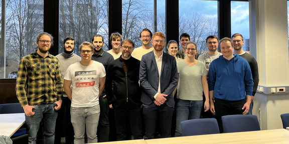 Group picture after the successful PhD defense of Fabian Mertens (front row, third from the right).