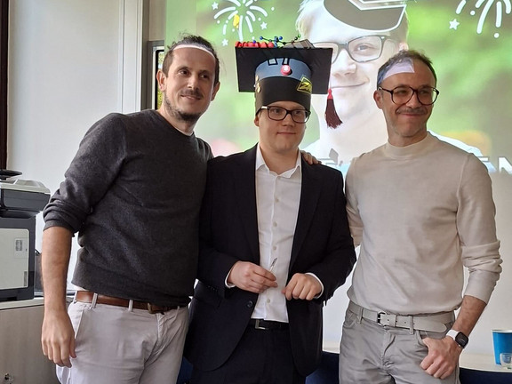 Picture of Giovanni Zamborlini (left), David Janas (middle) and Mirko Cinchetti (right).