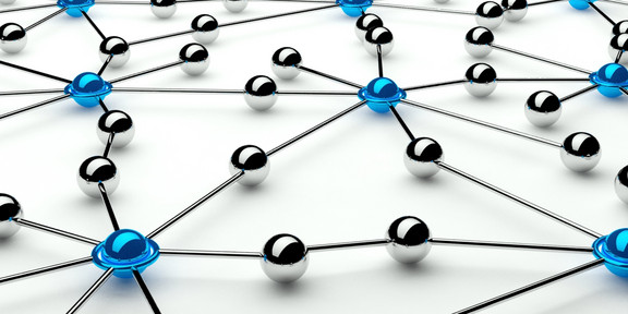 graphic of blue balls connected by gray strings